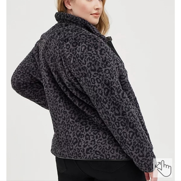 🖤Torrid Zip Up Leopard Print Jacket - Picture 3 of 6